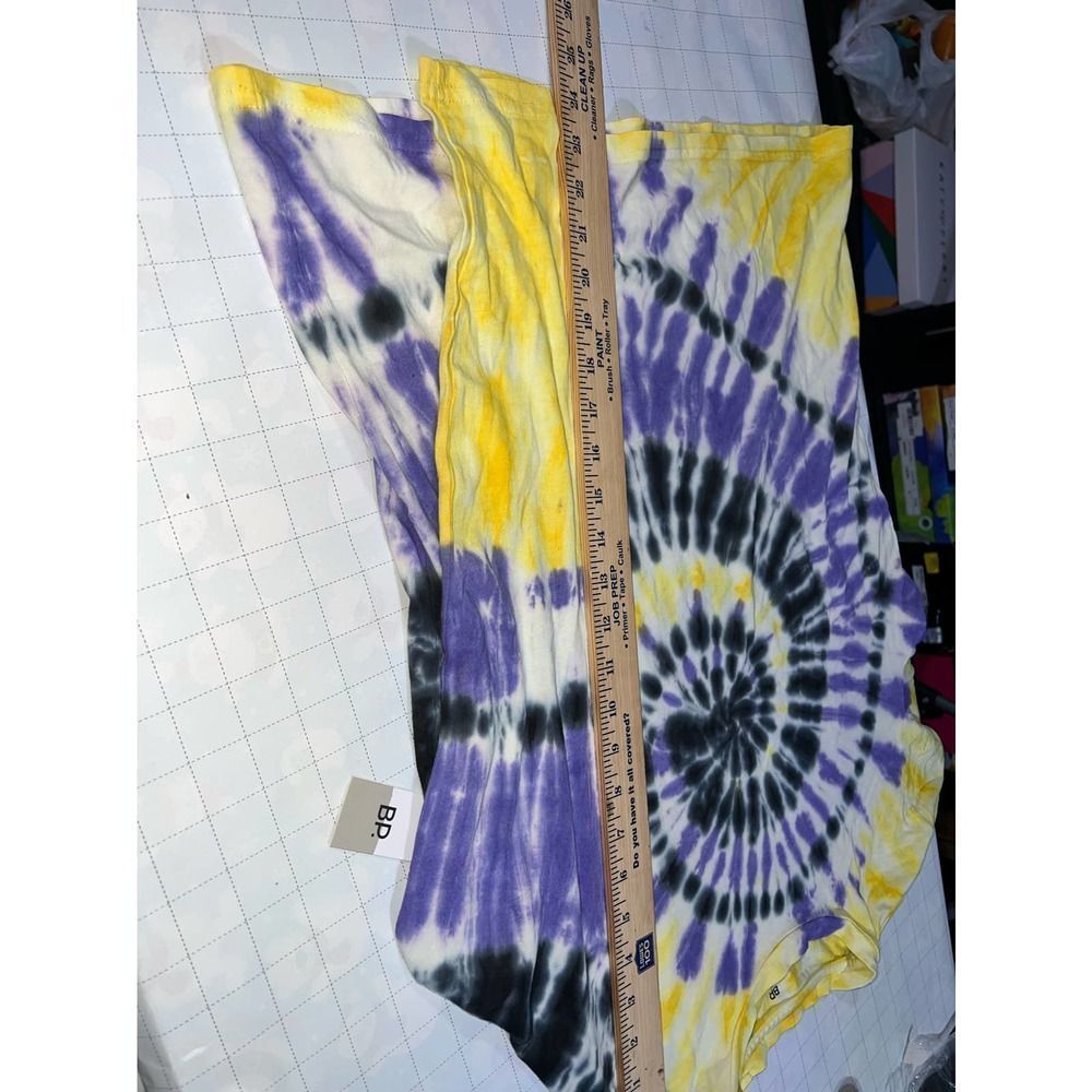 Bp Gender Inclusive In Purple- Yellow Tie Dye Tee xs - Picture 6 of 9